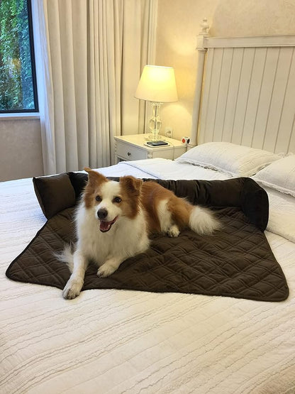 Brilliant Sunshine Premium Chocolate Silky Velvet Pet Sofa Bed