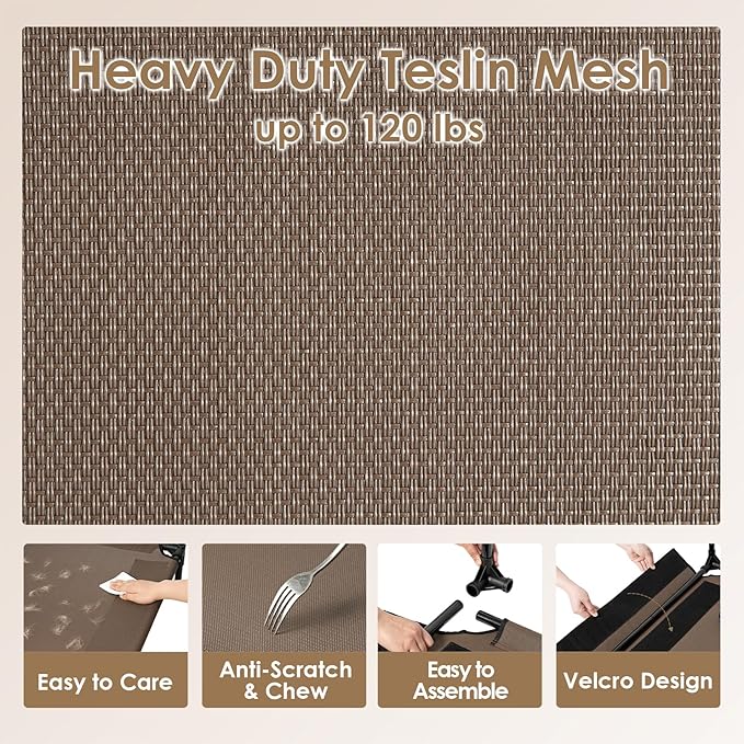 EHEYCIGA 44 Inch Elevated Dog Cot Beds for Large Dogs