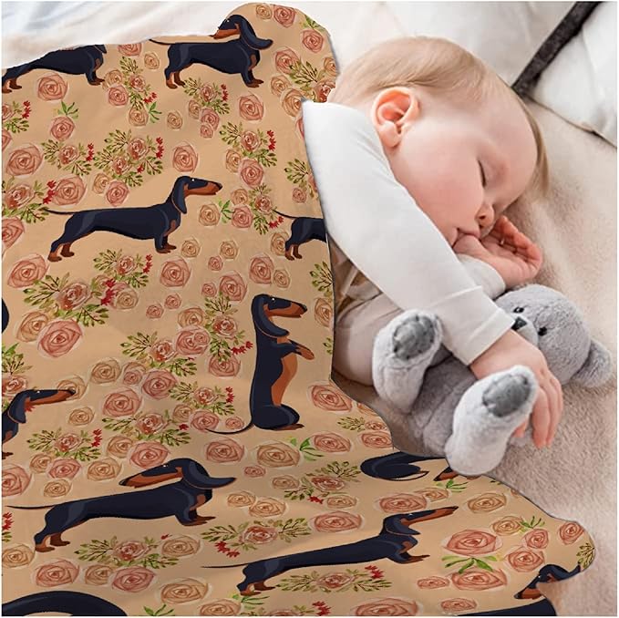 Dachshund Dog Blankets Puppy Blanket 30x40 in