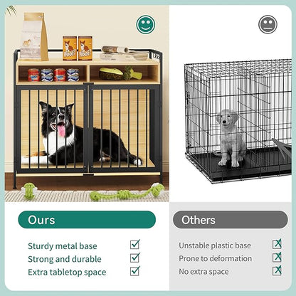 YITAHOME Large Dog Crate 41" Heavy 2 Drawers