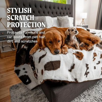 PupProtector Waterproof Throw Blanket for Dogs and Cats (80" L 62" W)