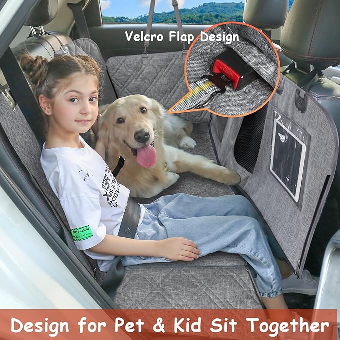 Car Dog Cover with Zipper- Car Hammock for Dogs Waterproof
