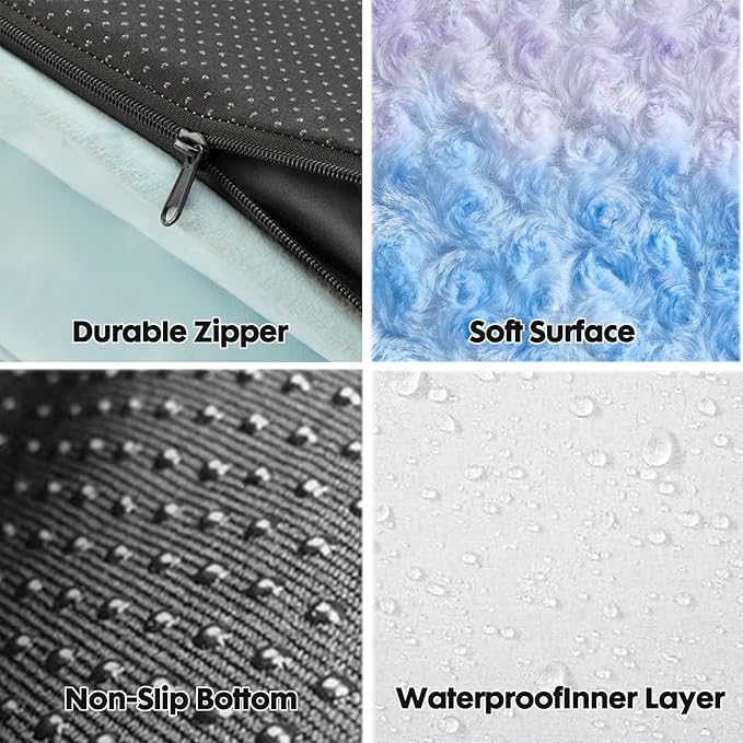 BFPETHOME Orthopedic Dog Beds for Large Dogs-Waterproof Sofa Dog Bed with Removable Washable Cover