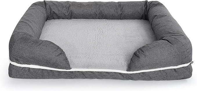 Solid Memory Foam Dog Bed