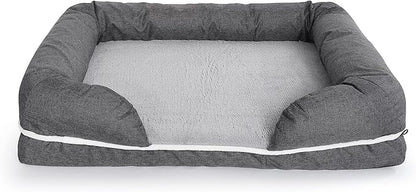 Solid Memory Foam Dog Bed