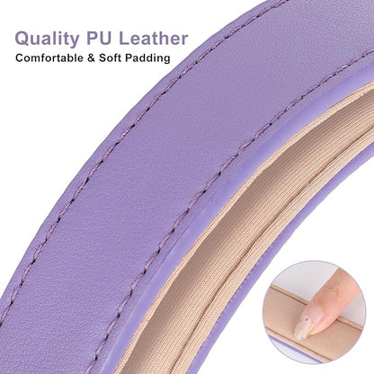 WHIPPY Soft Padded Leather Dog Collar for Small Medium Large Dogs Heavy Duty Dog Collar with Adjustable Rust-Proof Metal Hardware