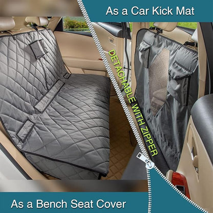 Car Seat Cover for Dogs All Covered Back Seat Cover with Mesh Window