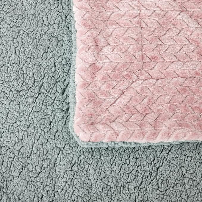 Fuzzy Blanket or Fluffy Blanket for Baby Girl or boy (32" x 40", MD-Sakura