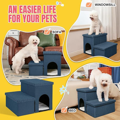 Dog Stairs for High Beds 22 inches(3