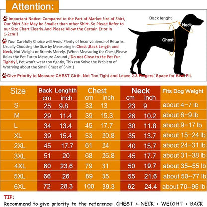 Koneseve Dog Shirt Vest Lightweight Stretchy Dog T-Shirts 2 Pack 3XL ]