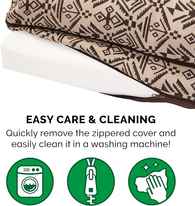 Furhaven Orthopedic Dog Bed for Large Dogs w/ Removable Bolsters & Washable Cover 125 lbs