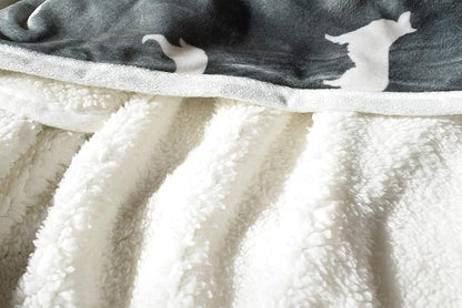 LUCKITTY Waterproof Dog& Cat Blankets 35 Lbs Throws,30Wx40L,Grey
