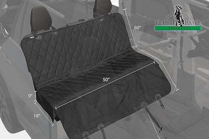 Plush Paws Products Premium Rear Car Seat Protector w/Hammock