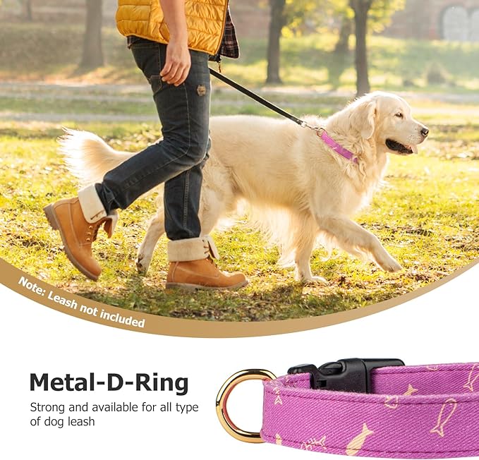 Cotton Handmade Dog Collar Cute and Distinctive Patterns