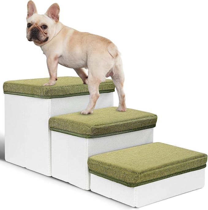 Dog Stairs for Small Dogs Steps,3 in 1 Foldable