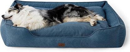 Bedsure Washable Dog Bed for Extra Large Dogs 42x30x10inches, Blue