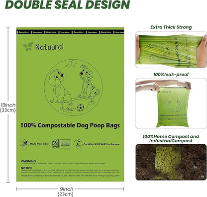 Biodegradable Dog Poop Bags-270Bags 18Rolls D6400 By