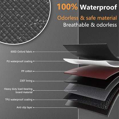 Hard Bottom Dog Car Seat Cover for Back Seat