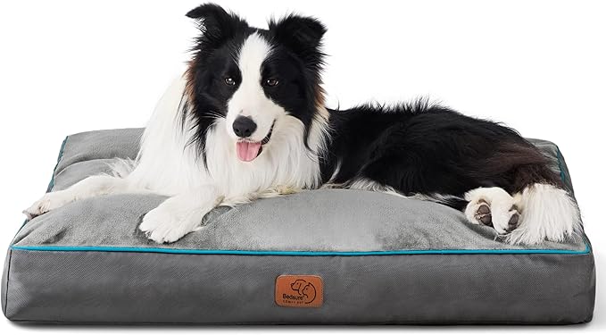 Bedsure Entire Waterproof Large Dog Bed 4 inch 80lbs Large