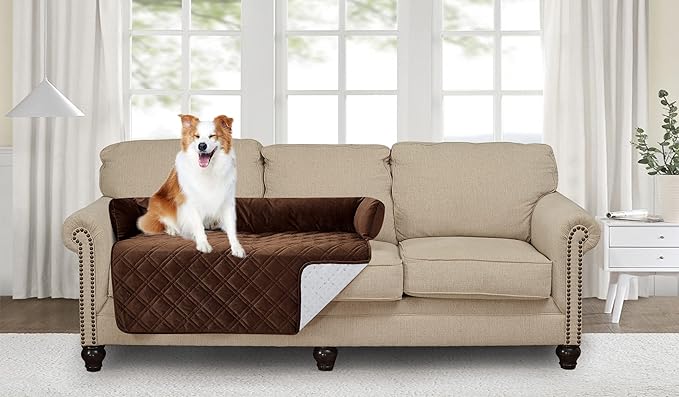 Brilliant Sunshine Premium Chocolate Silky Velvet Pet Sofa Bed