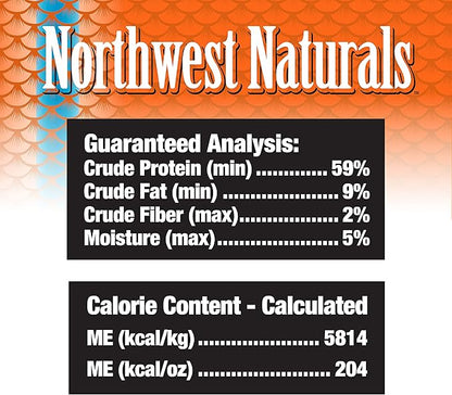 Northwest Naturals Freeze-Dried Salmon, Shiitake & Maitake Mushrooms Functional Topper - for Dogs & Cats - Healthy, Limited Ingredients, Human Grade Pet Food, All Natural - 3.5 Oz (Packaging May Vary)