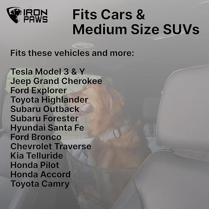 Dog Car Seat Cover with Door Scratch Protector