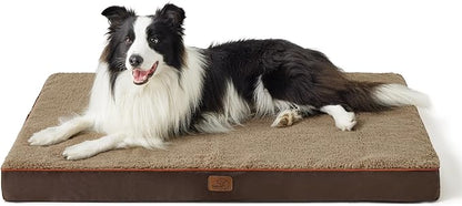 Bedsure XL Dog Bed for Large Dogs 100lbs, Brown