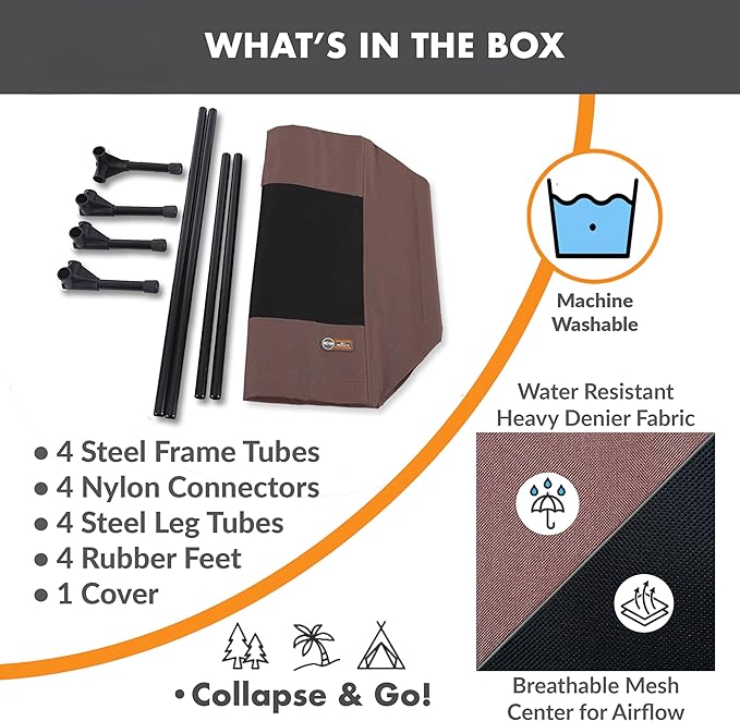 K&H Pet Products Raised Cooling Outdoor Dog Bed