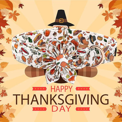 Elegant little tail Dog Collar with Flower