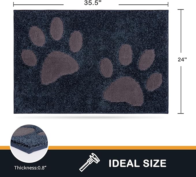 PURRUGS Dirt Trapper Door Mat 24" x 35.5"