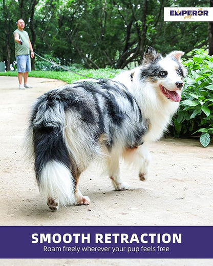 Emperor Pets 26 ft Retractable Dog Leash Large Dogs 110lb, Large 26 ft, -GN26