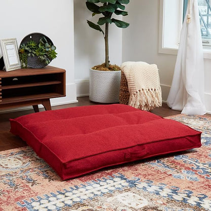 Happy Hounds Milo Square Tufted Pillow Dog Bed (40" x 40")