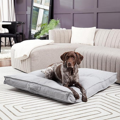Happy Hounds Milo Square Tufted Pillow Dog Bed (40" x 40"), 40.0" 40.0" W 6.0" Th