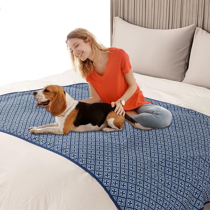 DaysU Reversible Waterproof Dog Blanket for Couch 28 x 40 Inches