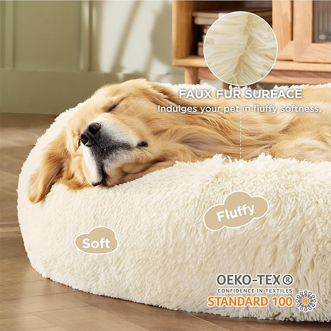 Bedsure Calming Dog Bed for Extra Large Dogs 125 lbs 45 inches