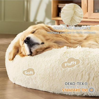 Bedsure Calming Dog Bed for Extra Large Dogs 125 lbs 45 inches