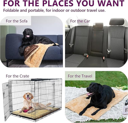 Dog Crate Mat Dog Bed Mat 27.5x43”Reversible Pet 500gms Sleeping