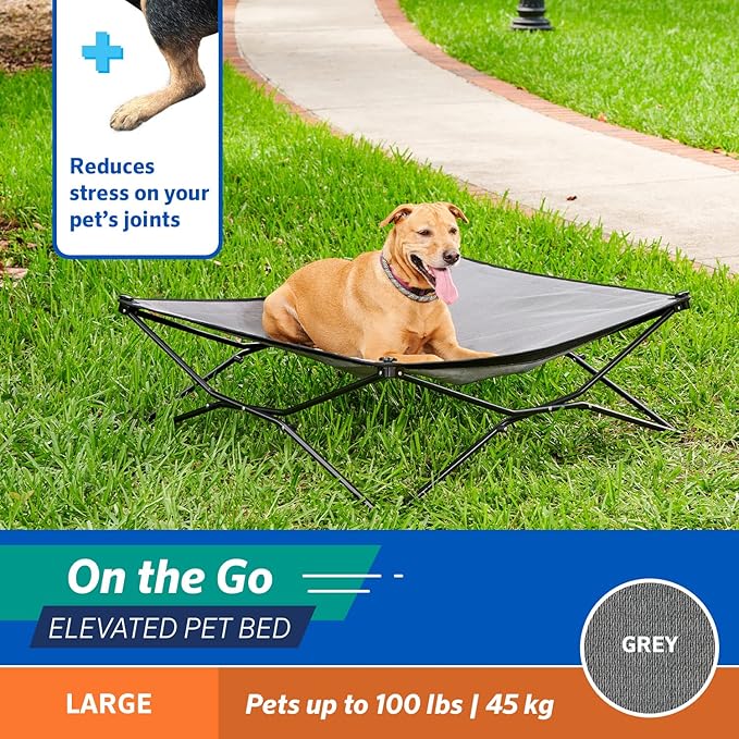 COOLAROO On the Go Cooling Elevated Dog Bed