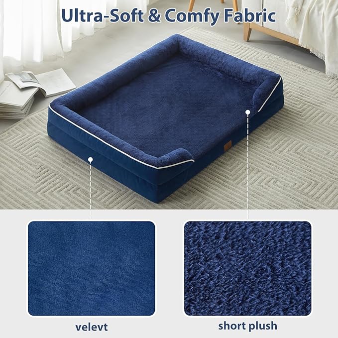 WNPETHOME Waterproof Dog Beds for Large Dogs