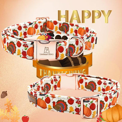 Lionheart glory Turkey Dog Collar Thanksgiving Dog Collar