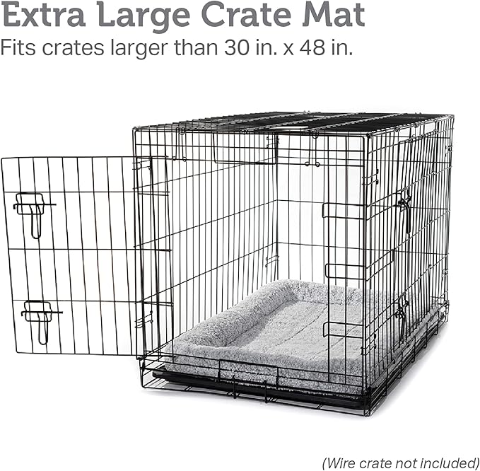 Friends Forever Bolster Dog Crate Mat 48 Inch