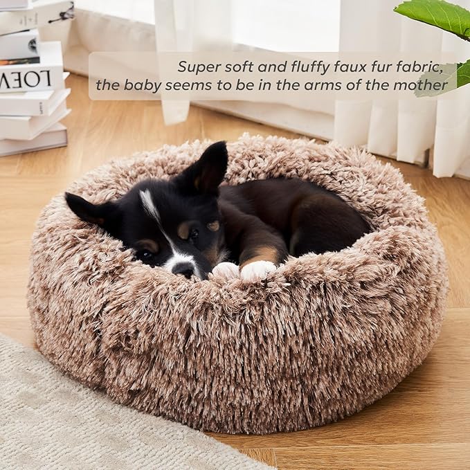 Calming Donut Dog Beds for Small Dogs and Cat 20")
