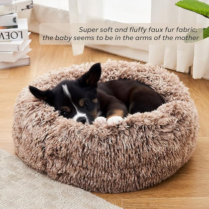 Calming Donut Dog Beds for Small Dogs and Cat 23")