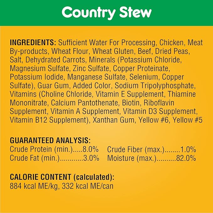 PEDIGREE CHOICE CUTS IN GRAVY Adult Canned Soft Wet Dog Food Variety Pack, with Beef and Country Stew, 13.2 oz. Cans (Pack of 12)