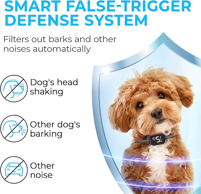 Bark Collar for Small Dogs 5-15lbs 7 Sensitivity