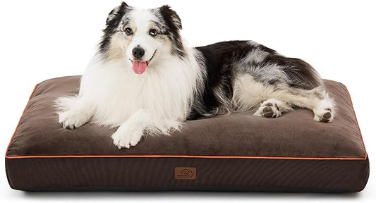 Bedsure Waterproof Dog Beds for Extra Large Dogs 4 inch 100lbs XL-Crate