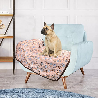 Dog Blankets for Medium Dogs 3 Pack 41" x 31",Cute Paw