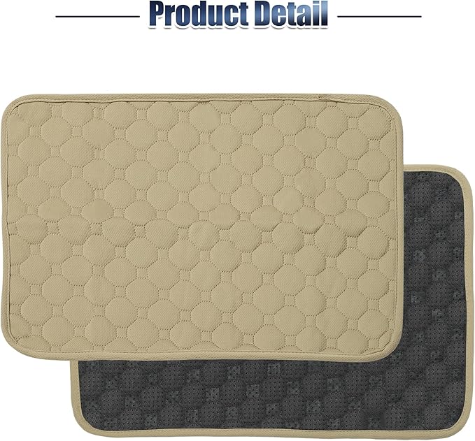 X AUTOHAUX Dog Seat Cover Reuse Car Seat 50x35cm Khaki