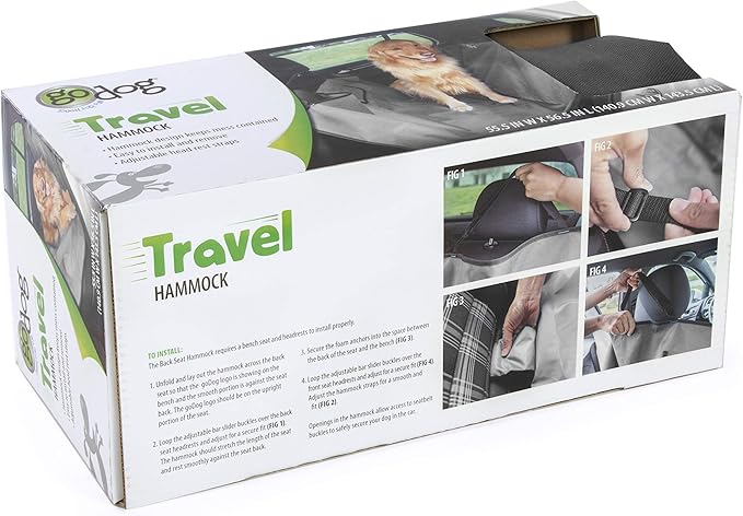 goDog Travel Hammock Style Car Seat Cover Protector