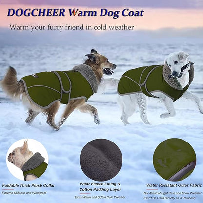 Dogcheer Dog Winter Coat 26.8-34.6,Back 20.5)